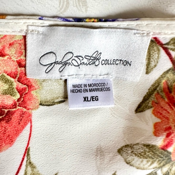 JACLYN SMITH FLORAL WOMEN'S BLOUSE - SIZE VARIOUS - Picture 5 of 7